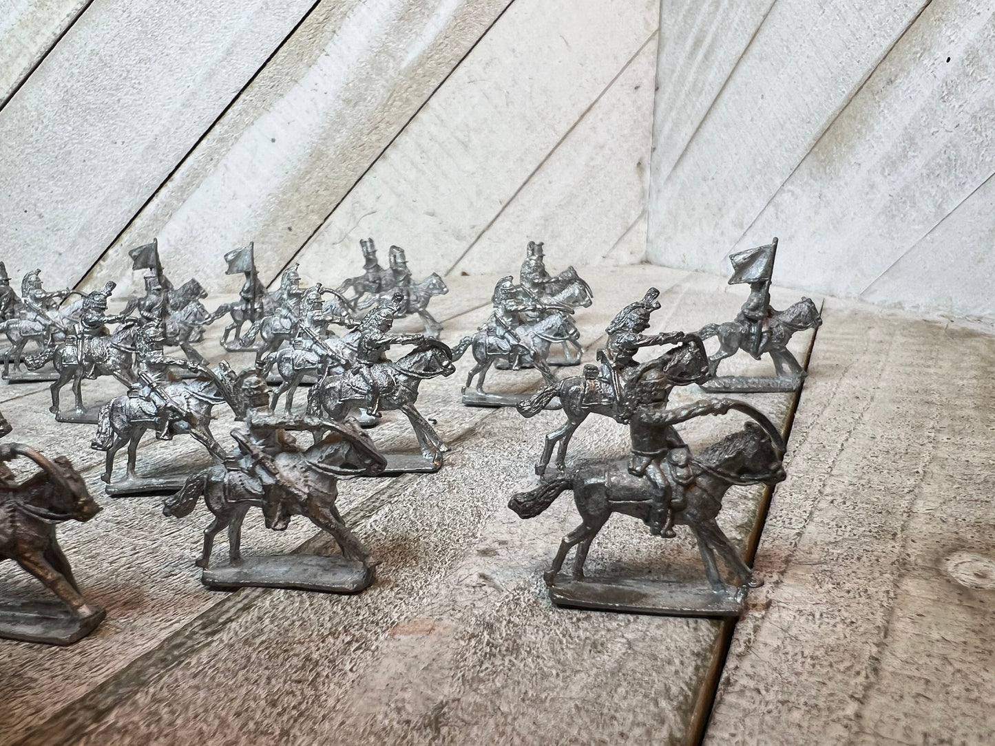 Vintage Heritage Miniatures 15mm Cavalry Lot (32pcs) – Lead Pewter Figures